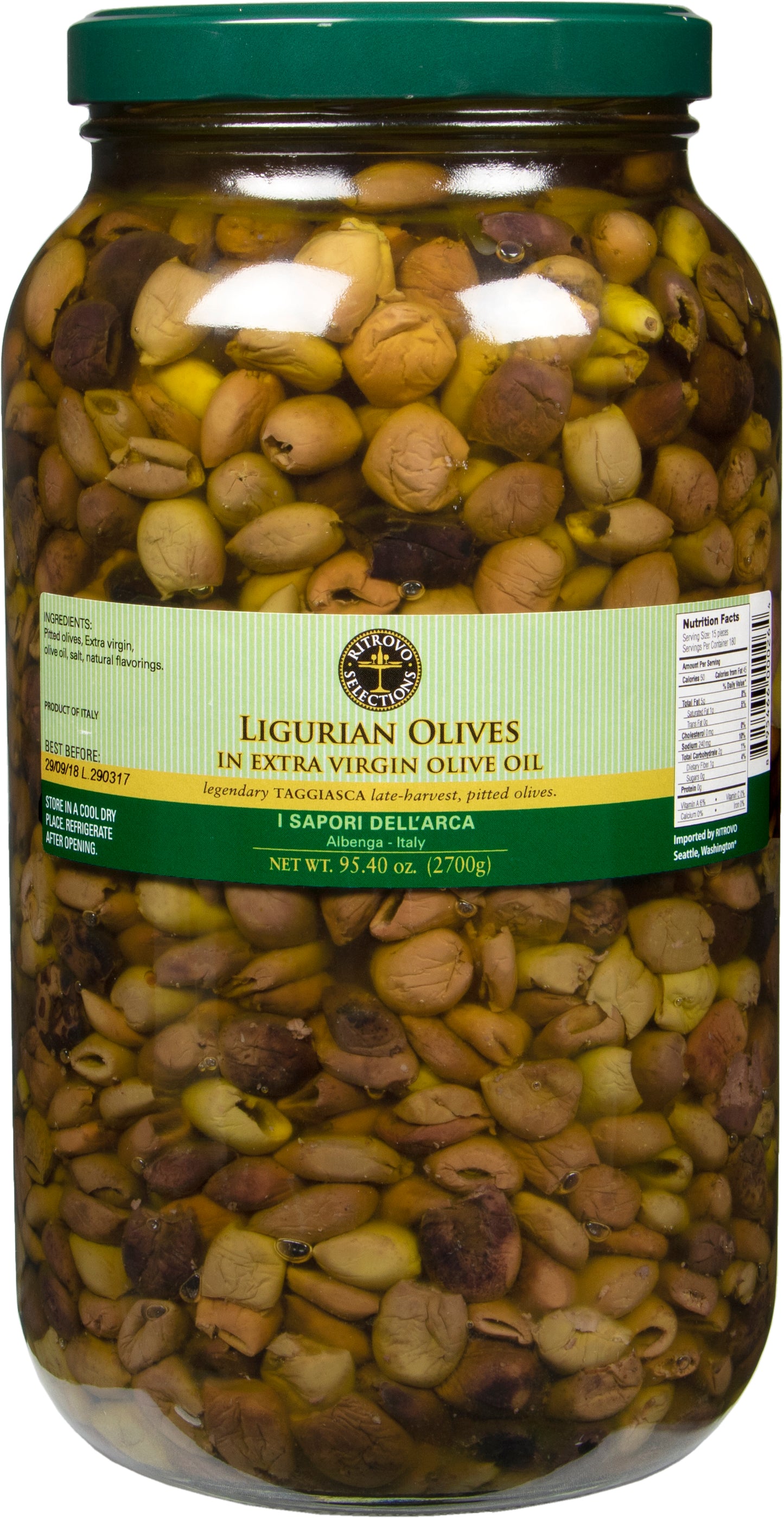 La Bella Pitted Taggiasca Olives in Extra Virgin Olive Oil - Bulk