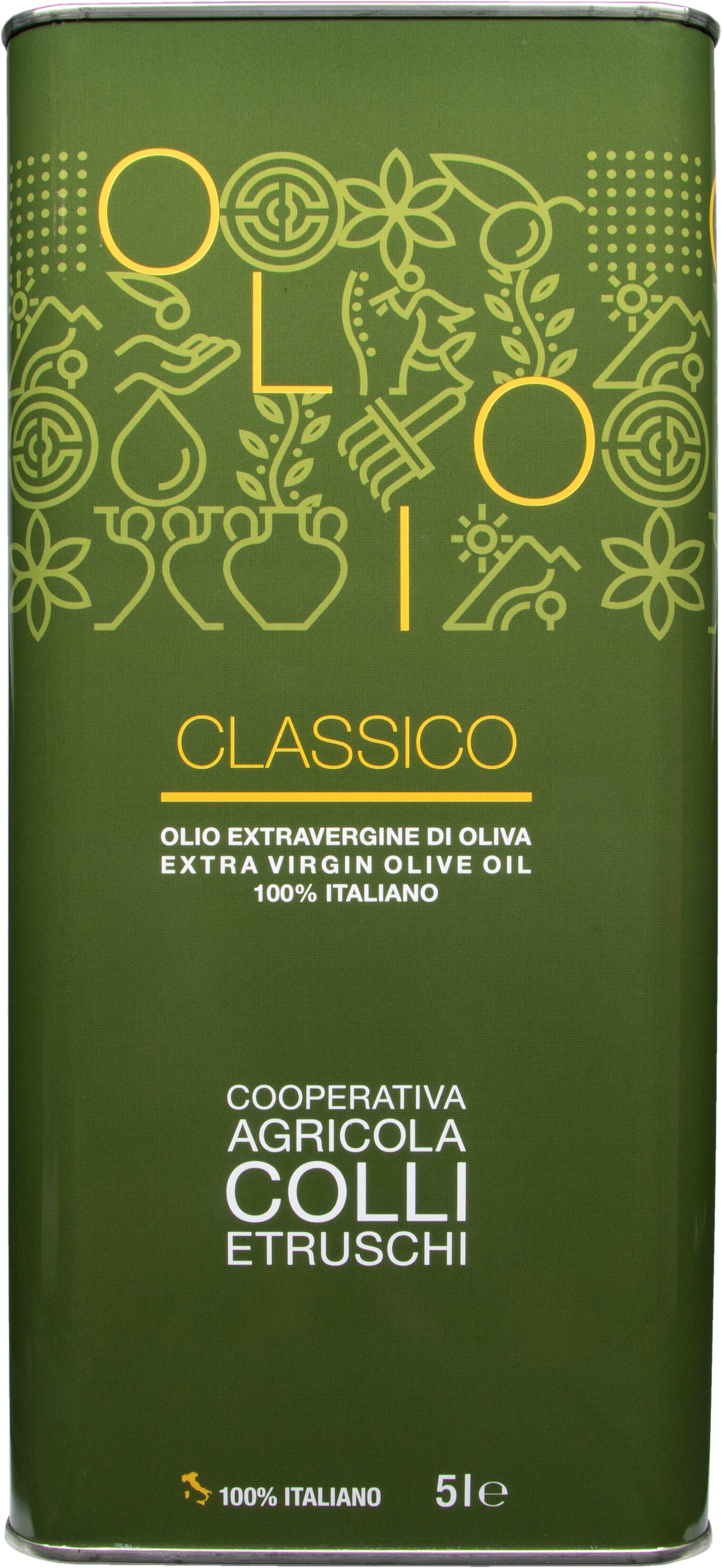 Colli Etruschi 100% Caninese Extra Virgin Olive Oil - Bulk