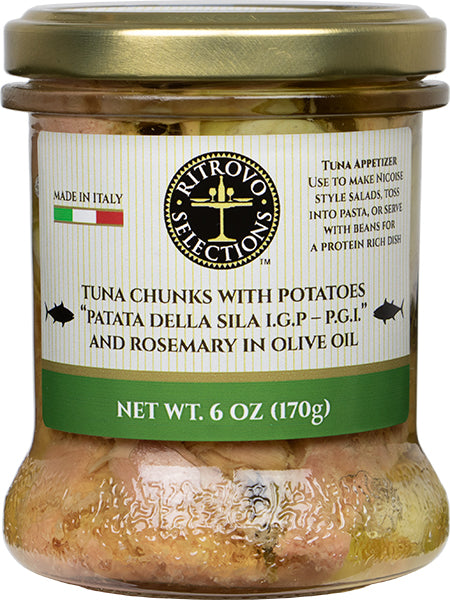 6 oz Ritrovo Selections Tuna Chunks with with IGP Potatoes and Rosemary - Ritrovo