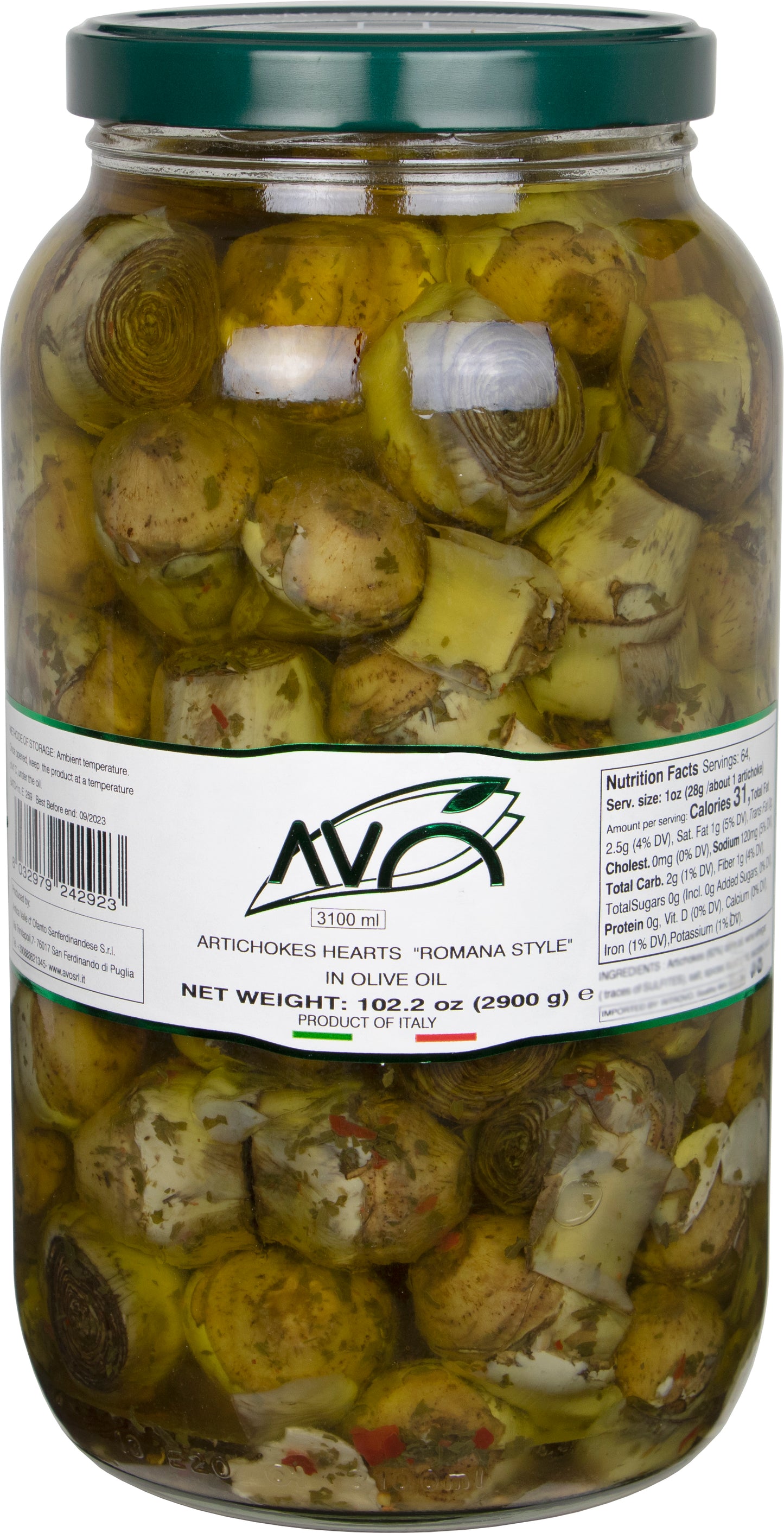 Antica Valle d'Ofanto BULK Romana Style Artichokes in Olive Oil