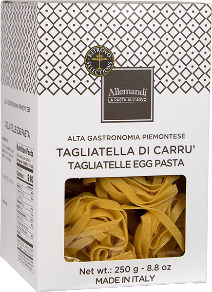 Allemandi Tagliolini di Carru - Egg pasta with cage-free eggs, boxed