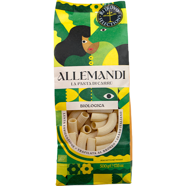 Allemandi Organic Rigatoni Pasta, Durum Wheat