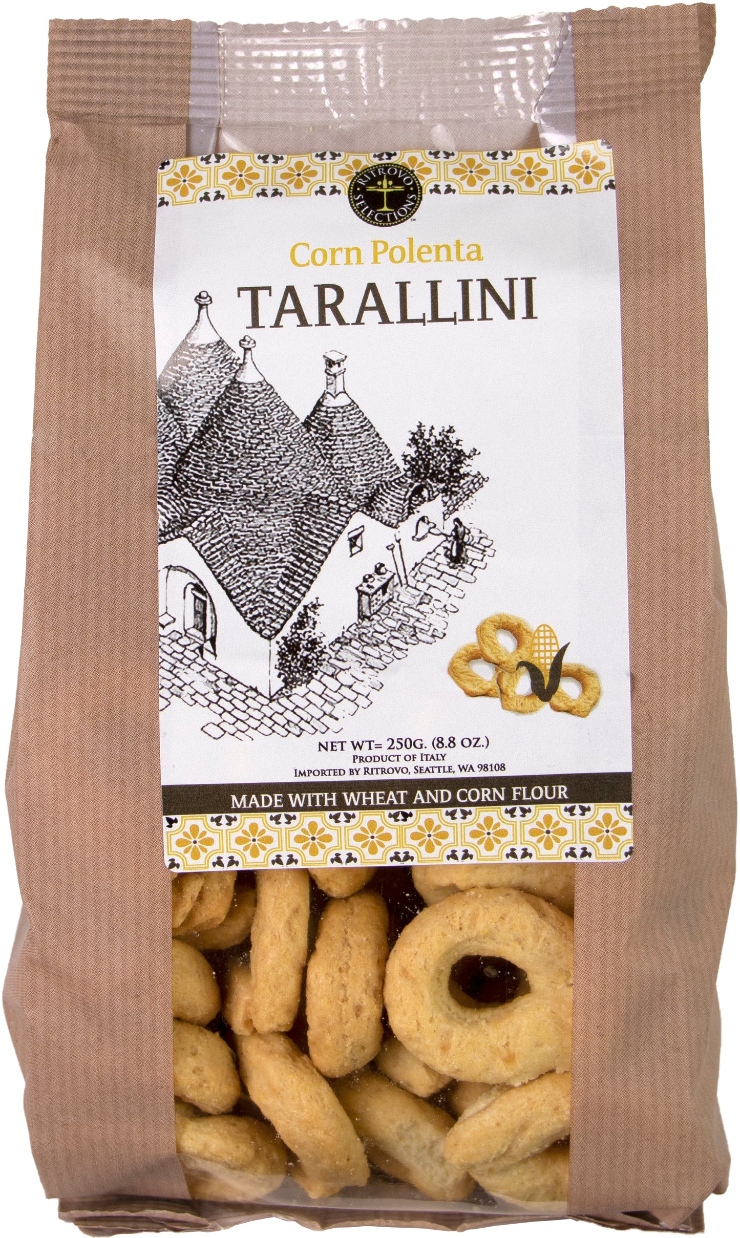 Farinella Poilenta Taralli with Corn and Wheat Flours