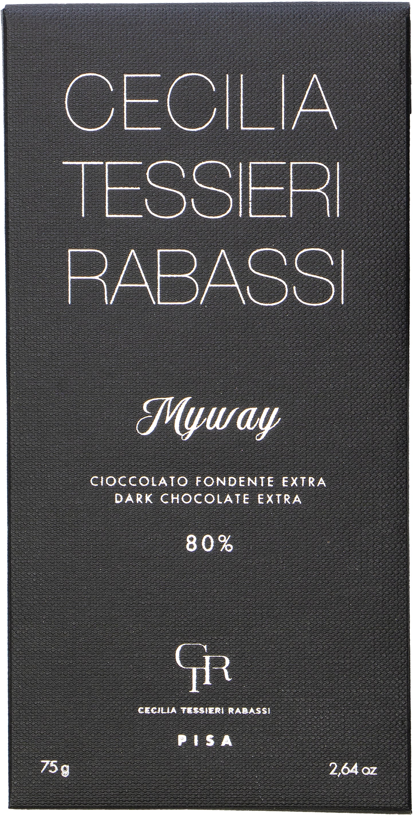 MYWAY 80% Dark Chocolate bar 75g