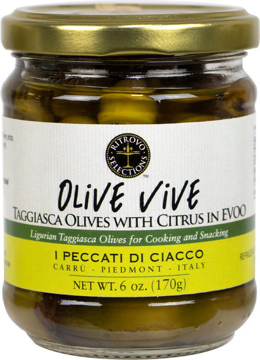 Ciacco Olive Vive, Taggiasca Olives with Citrus