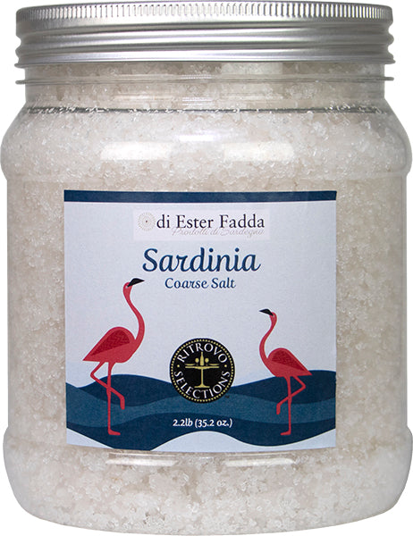 Coarse Sardinian Sea Salt in Bulk Tub