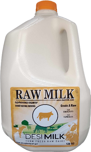 1 Gallon Raw Milk  - Desi Milk