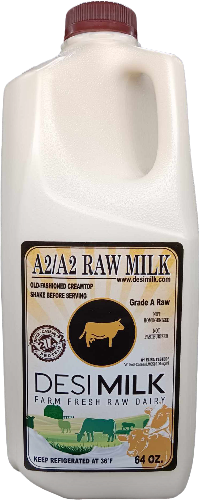 Half Gallon A2 Raw Milk  - Desi Milk