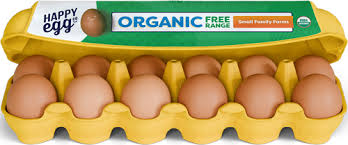 12ct Organic Free Range Eggs - Happy Eggs