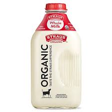 Half Gallon Organic Whole Milk - Straus