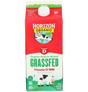 Half Gallon Organic (Grass-fed)(Whole Milk)  - Horizon